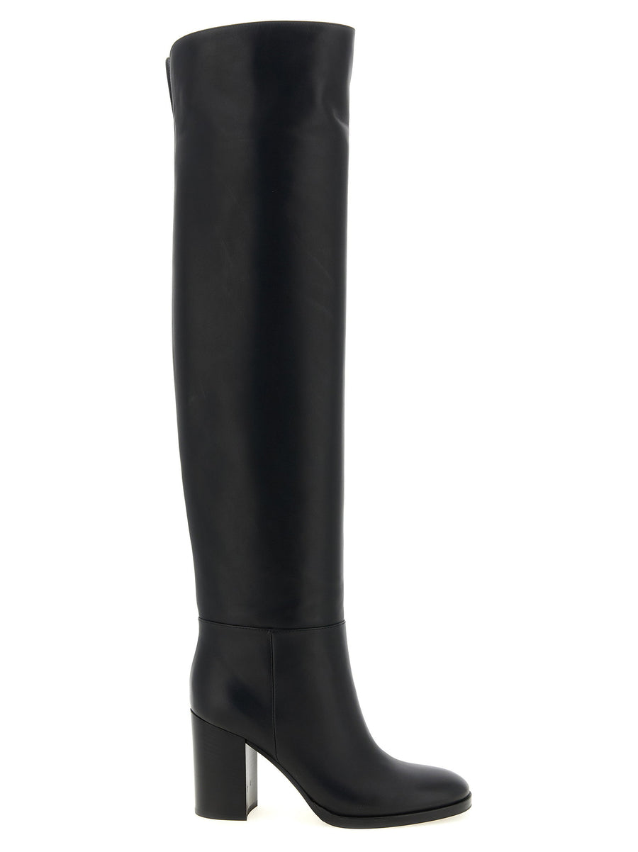 Gianvito Rossi Calf Leather Boot — Black