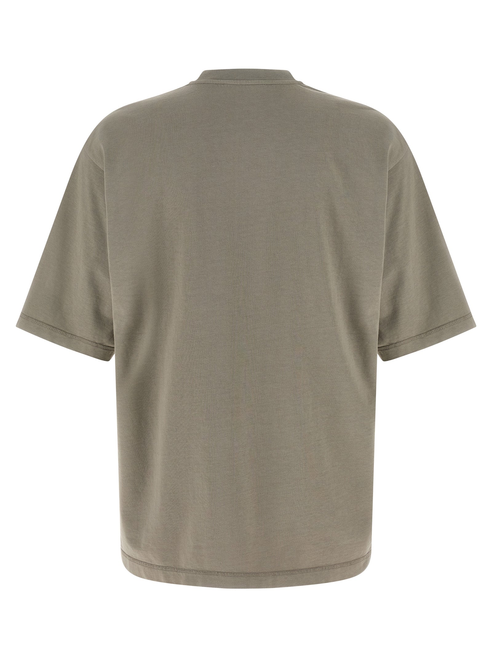 Flocked print T-shirt Gray Cotton