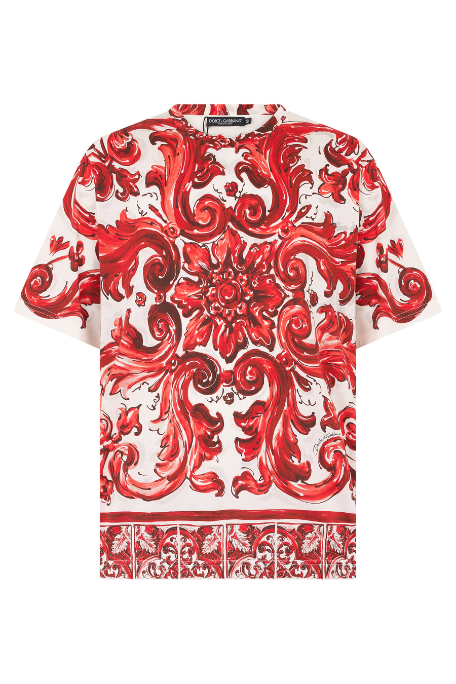 Printed T-Shirt Red Cotton T-shirts