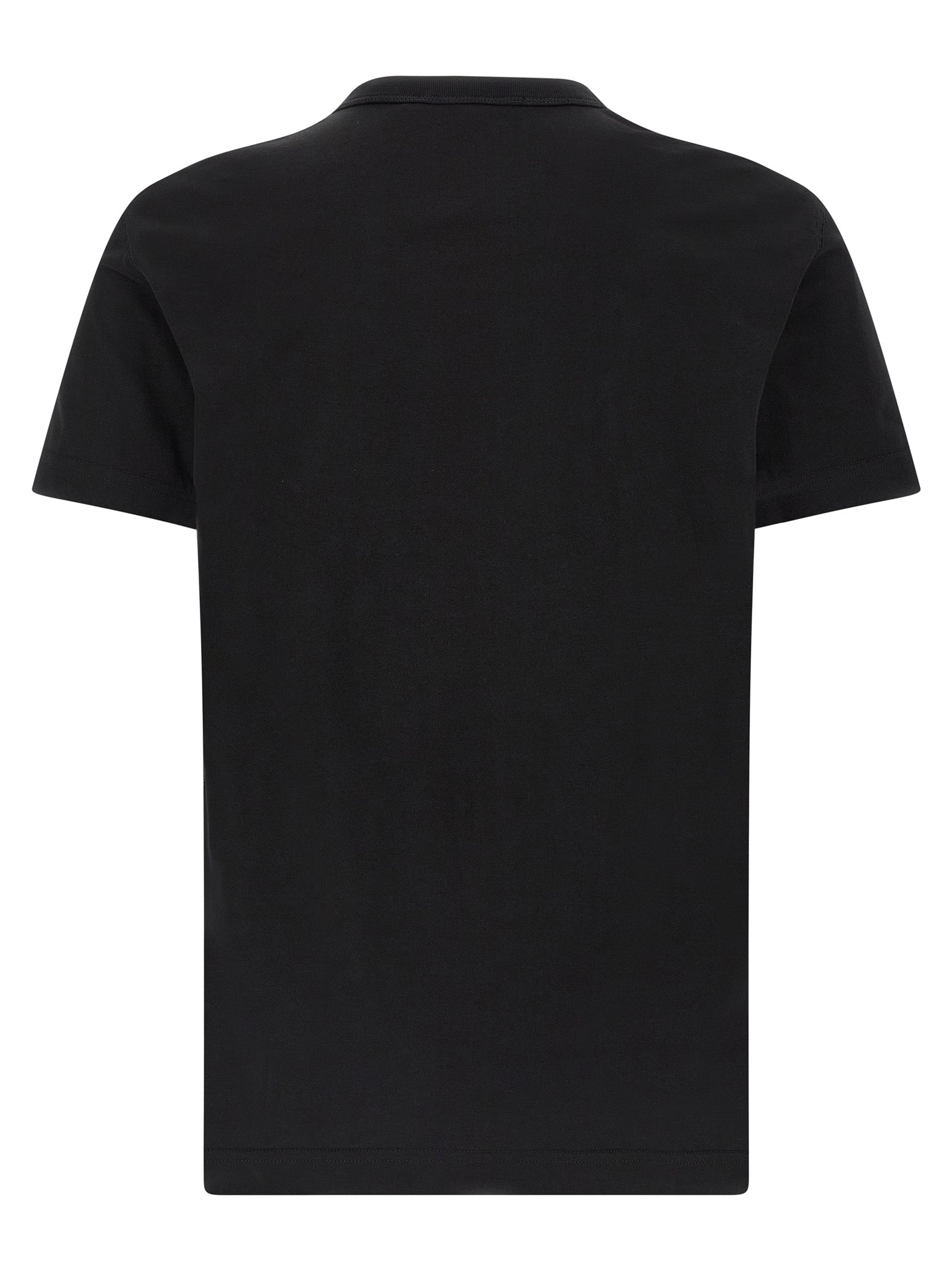 Logo plate T-shirt Black Cotton