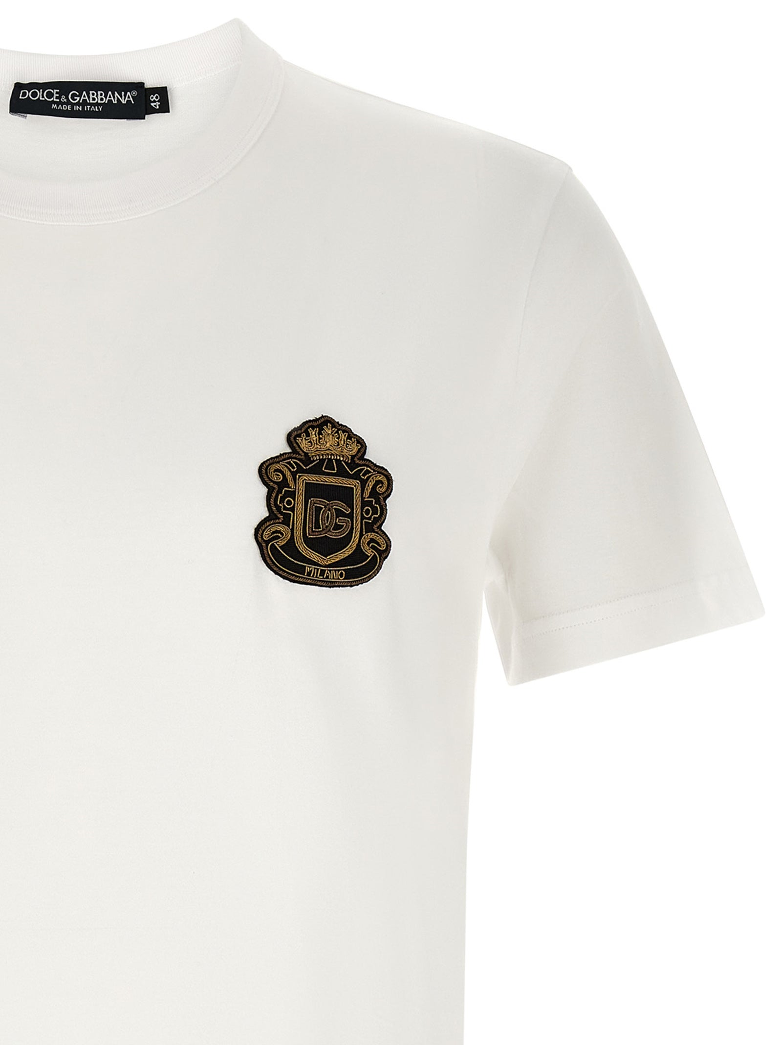 Heraldic patch t-shirt White Cotton