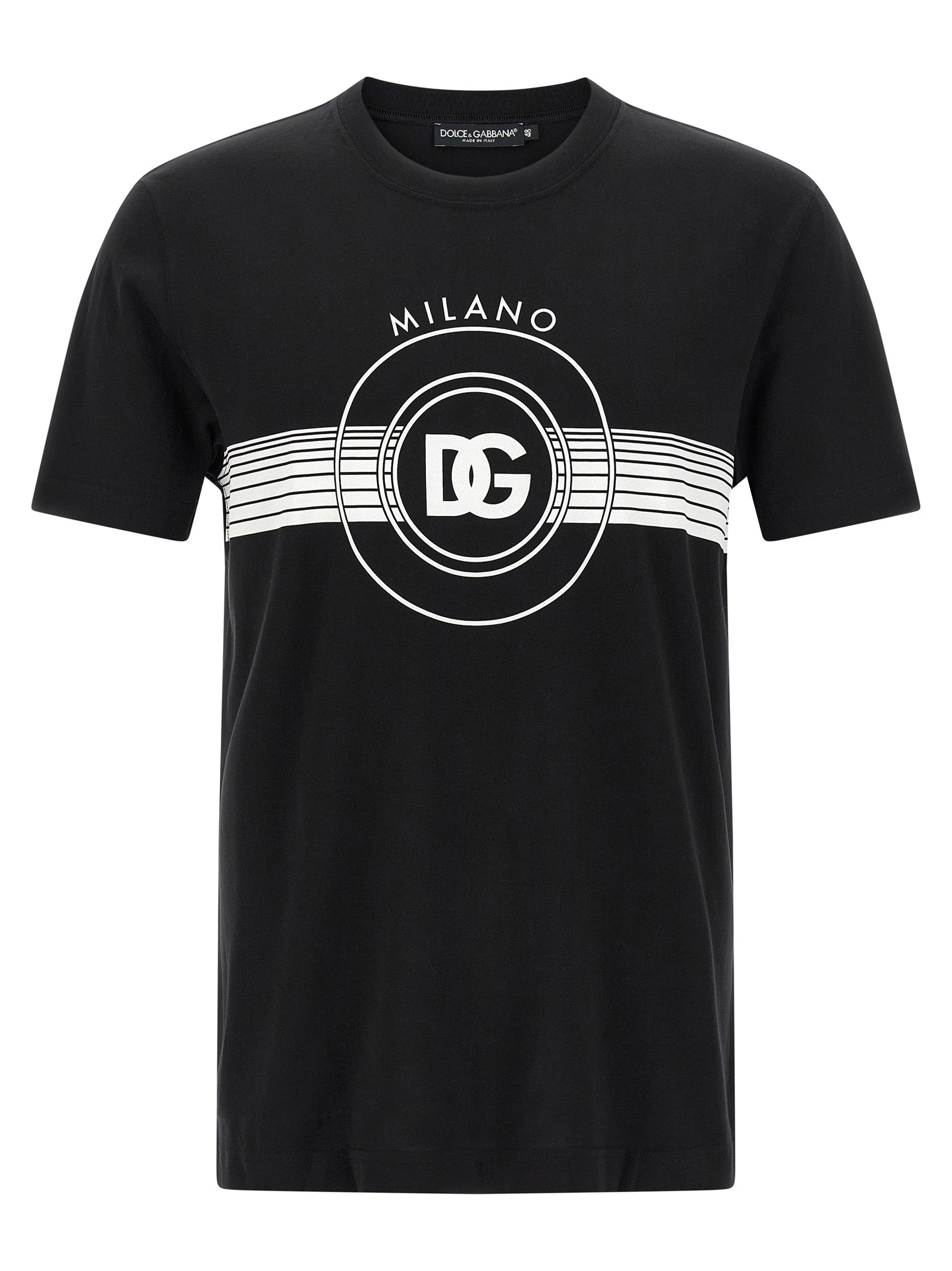 DG logo print T-shirt White/black Cotton