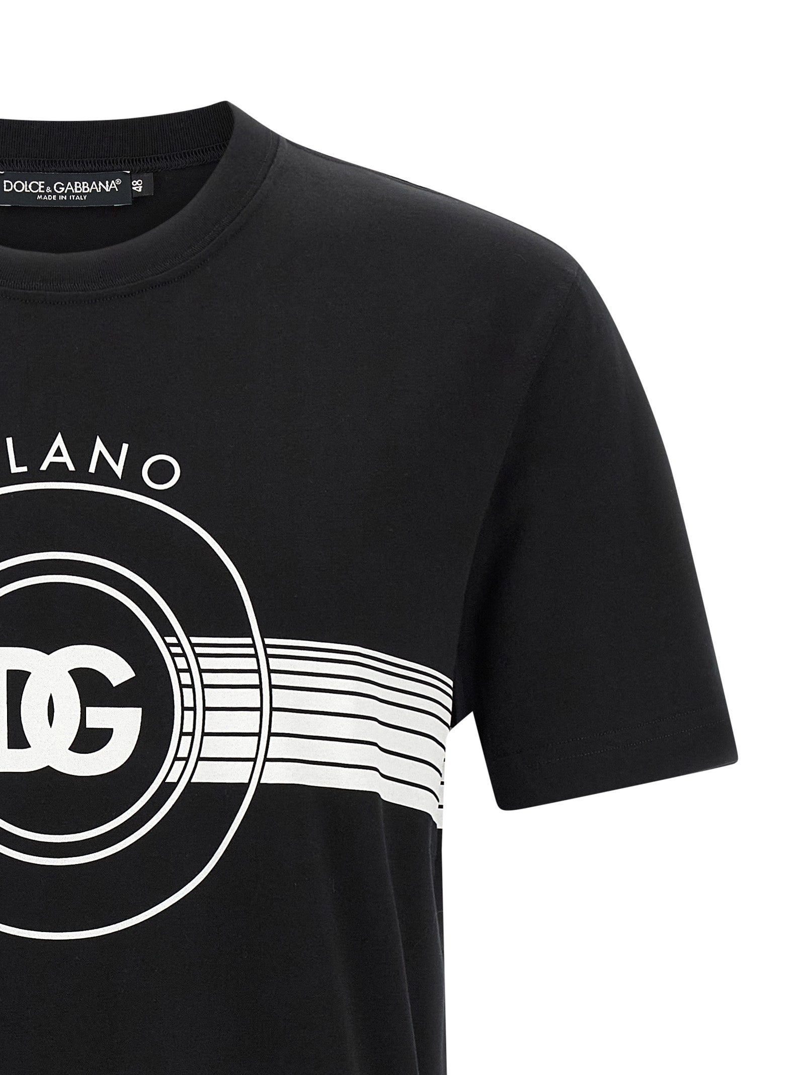 DG logo print T-shirt White/black Cotton
