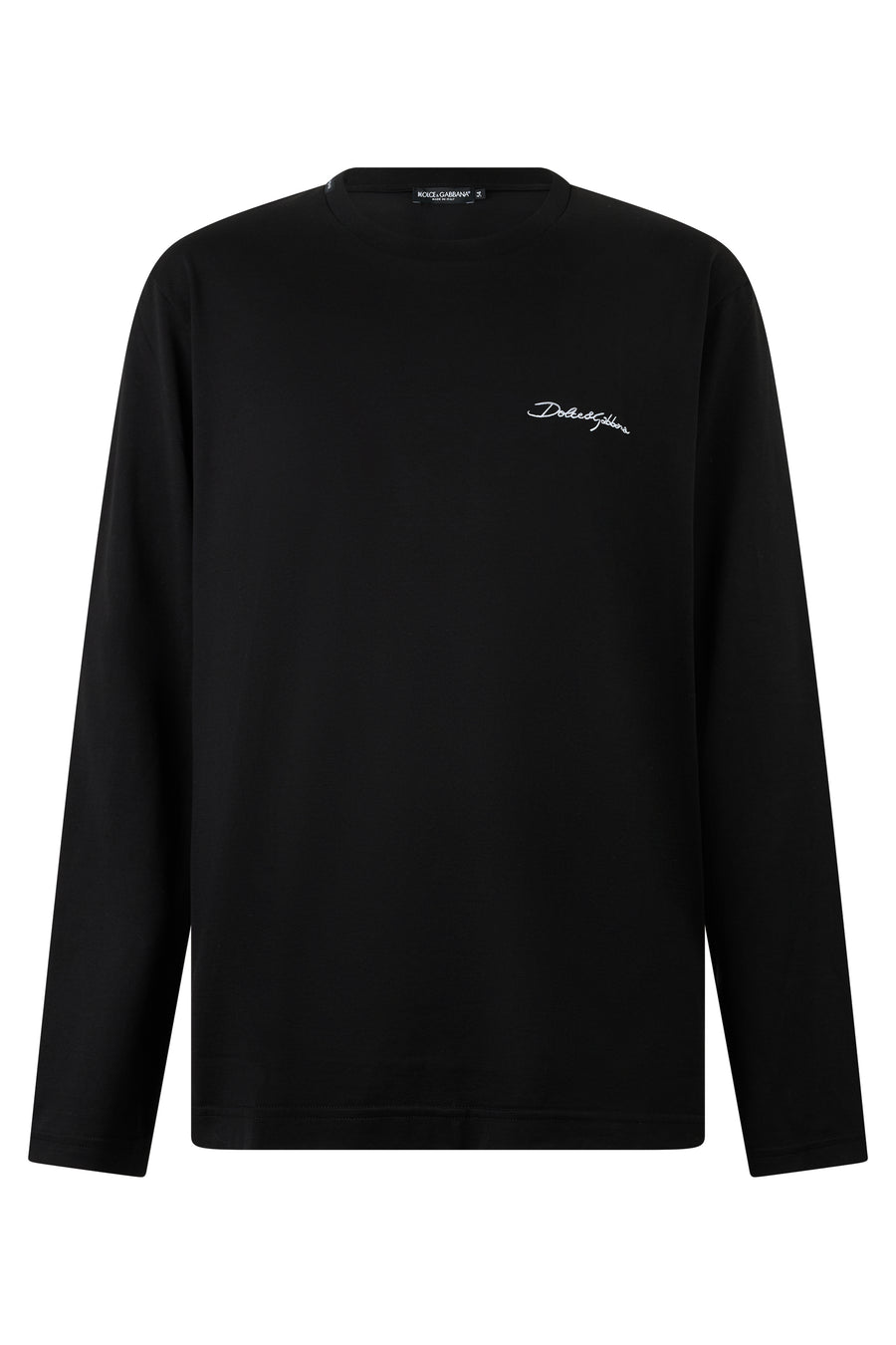 Long Sleeve Cotton Shirt Black T-shirts