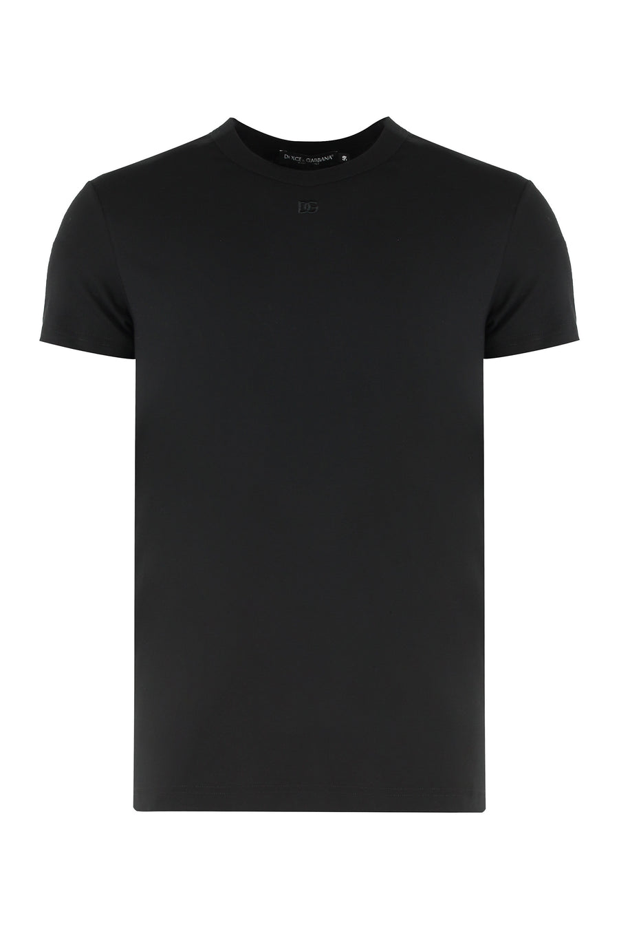 T-Shirt Crew-Neck Cotton Black T-shirts