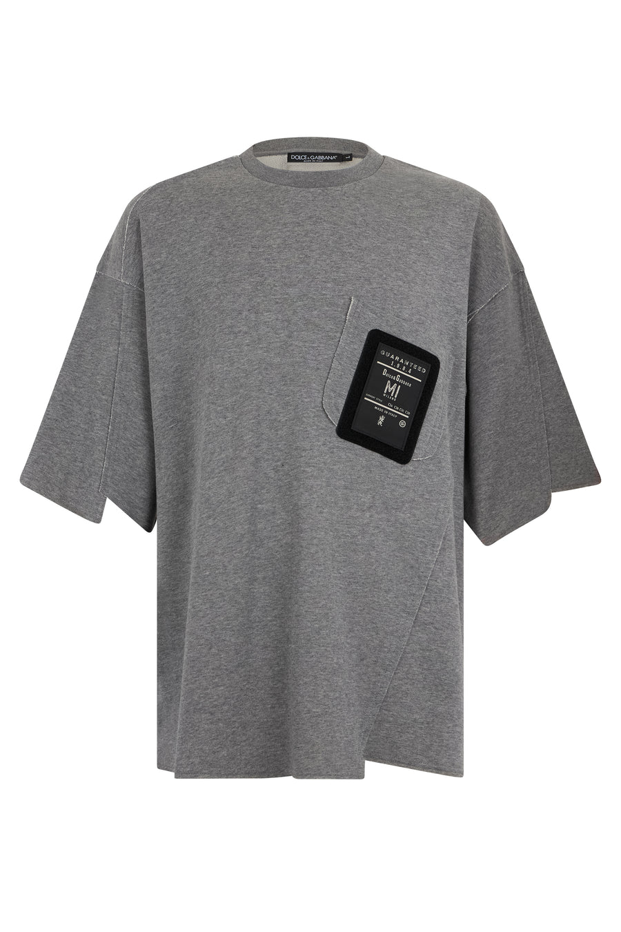 T-Shirt Oversized Cotton Grey Melange T-shirts