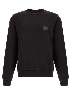 Dolce & Gabbana Logo-Plaque Sweatshirt — Black