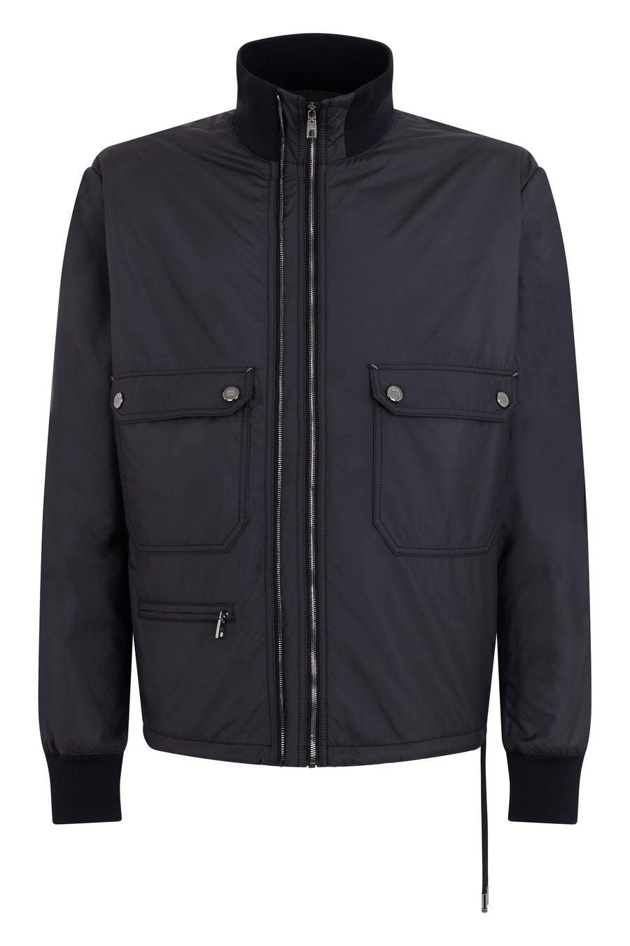 Bomber Jacket Black Polyester