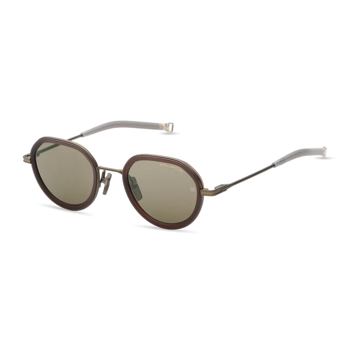 Dita Lancier LSA 432 03 Black Sand Marrone Titanium/acetate Occhiali Da Sole