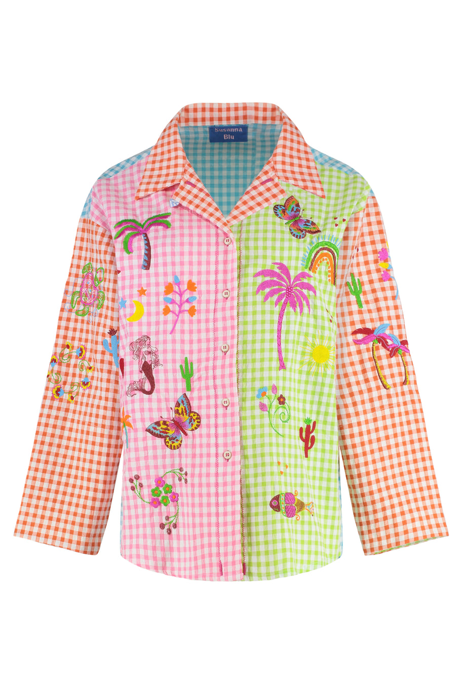 Gardenia Checked Cotton Shirt