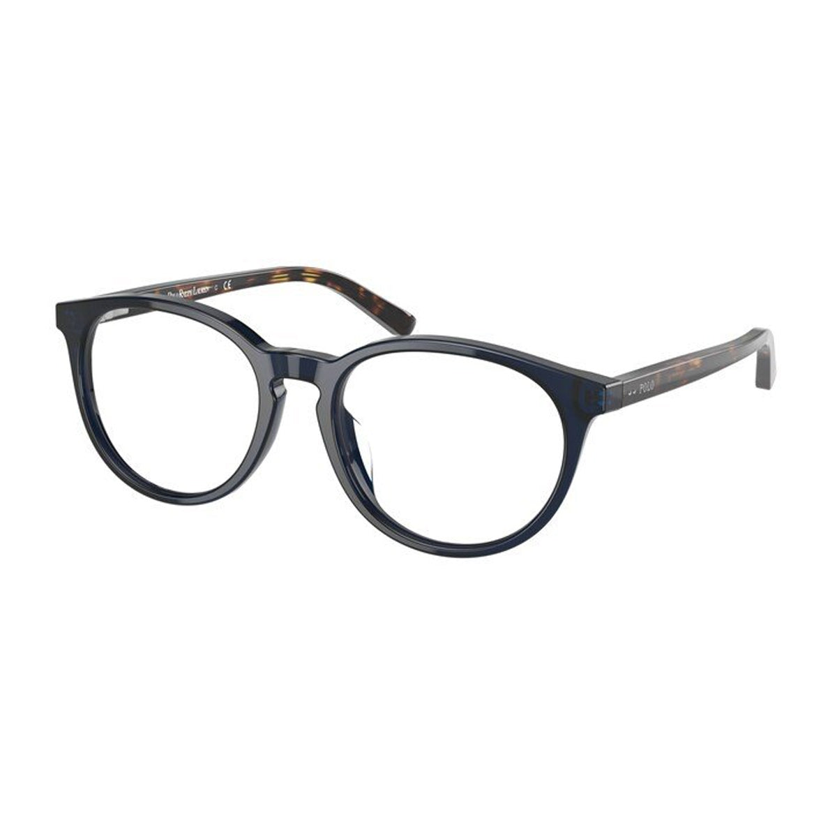 Polo Prep PP8544U 5470 Blu Trasparente-Havana Acetate Occhiali Da Vista