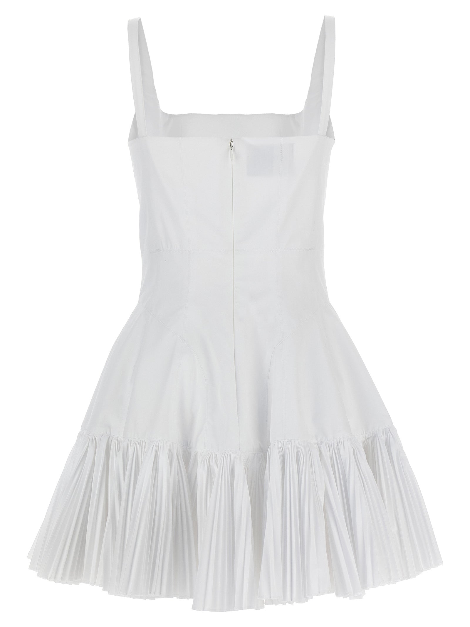 Pleated dress White Polyester