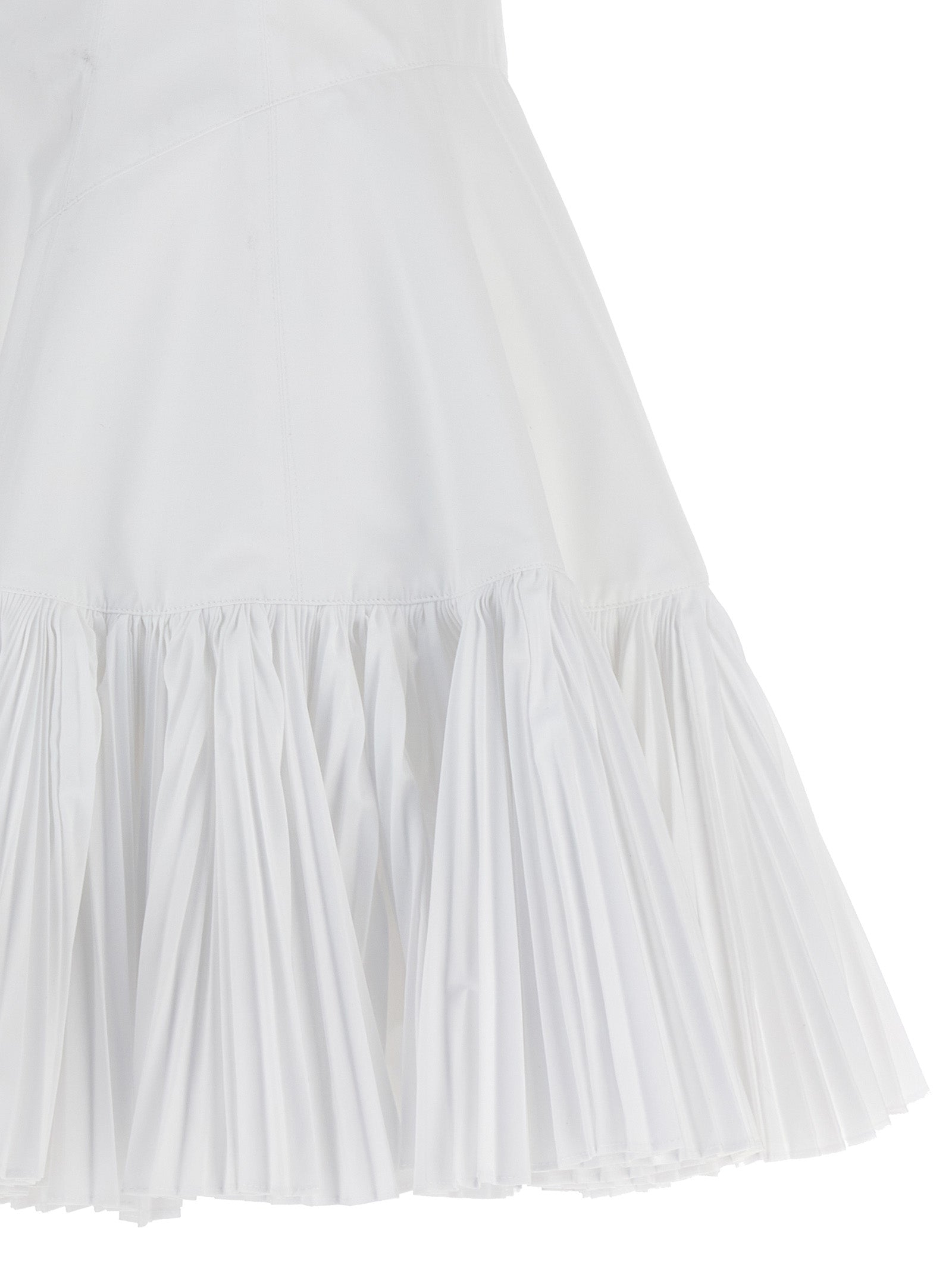 Pleated dress White Polyester