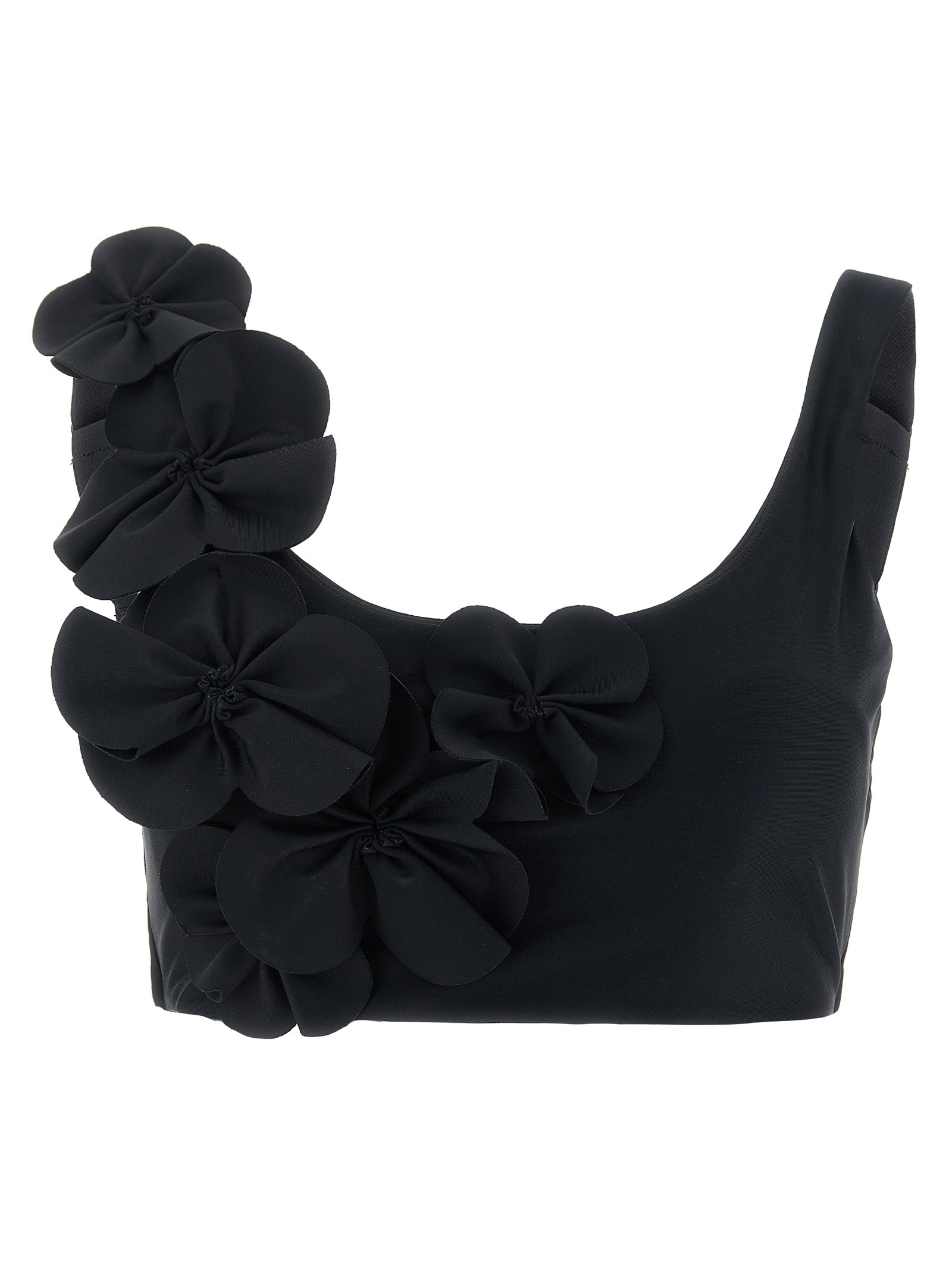 Chiarella Bikini Top - Active Line Black Recycled Polyamide Elastane Beachwear