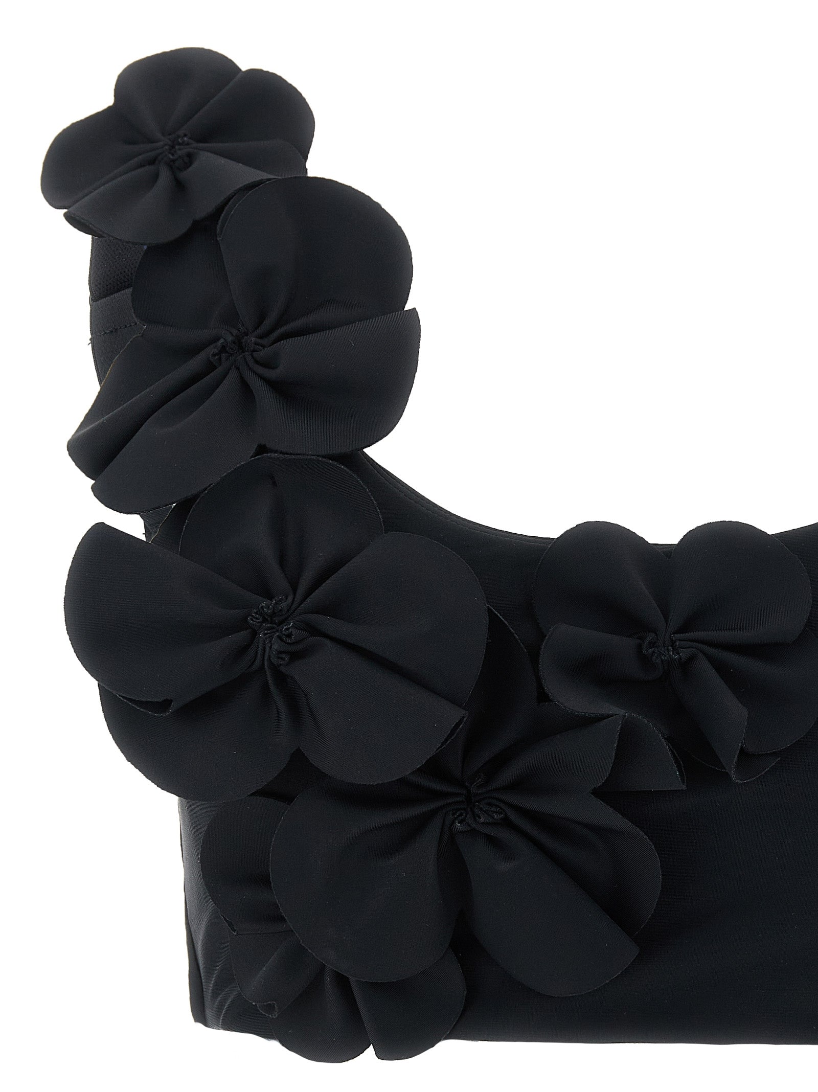 Chiarella Bikini Top - Active Line Black Recycled Polyamide Elastane Beachwear