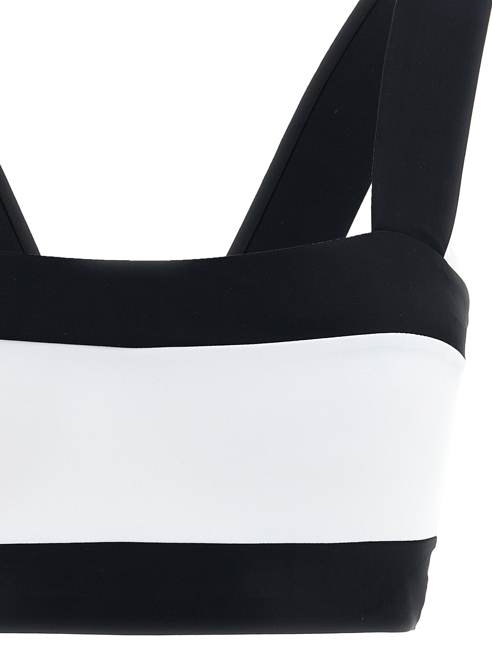 Plonge Bikini Top - Active Line White/black Recycled Polyamide Elastane Beachwear