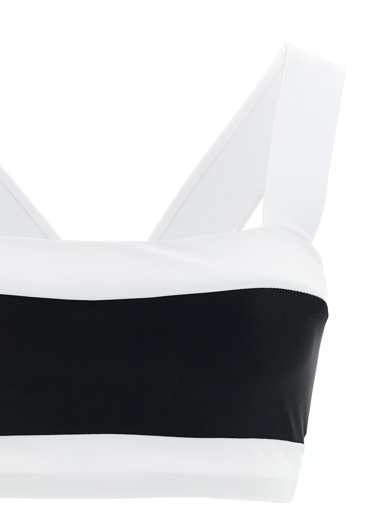 Plonge Bikini Top - Active Line White/black Recycled Polyamide Elastane Beachwear