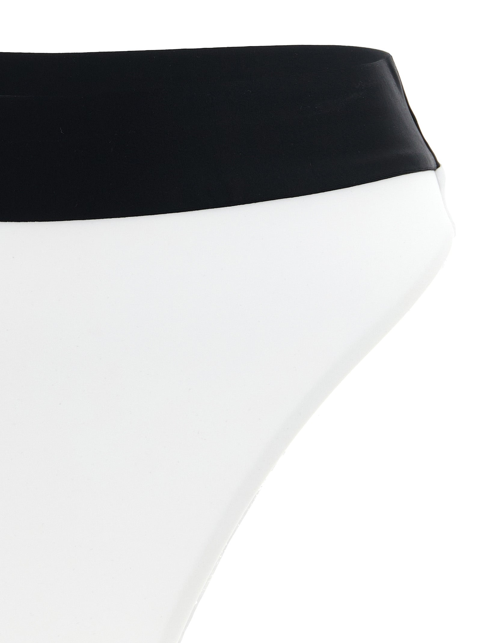 Oceane Bikini Briefs - Active Line White/black Recycled Polyamide Elastane Beachwear