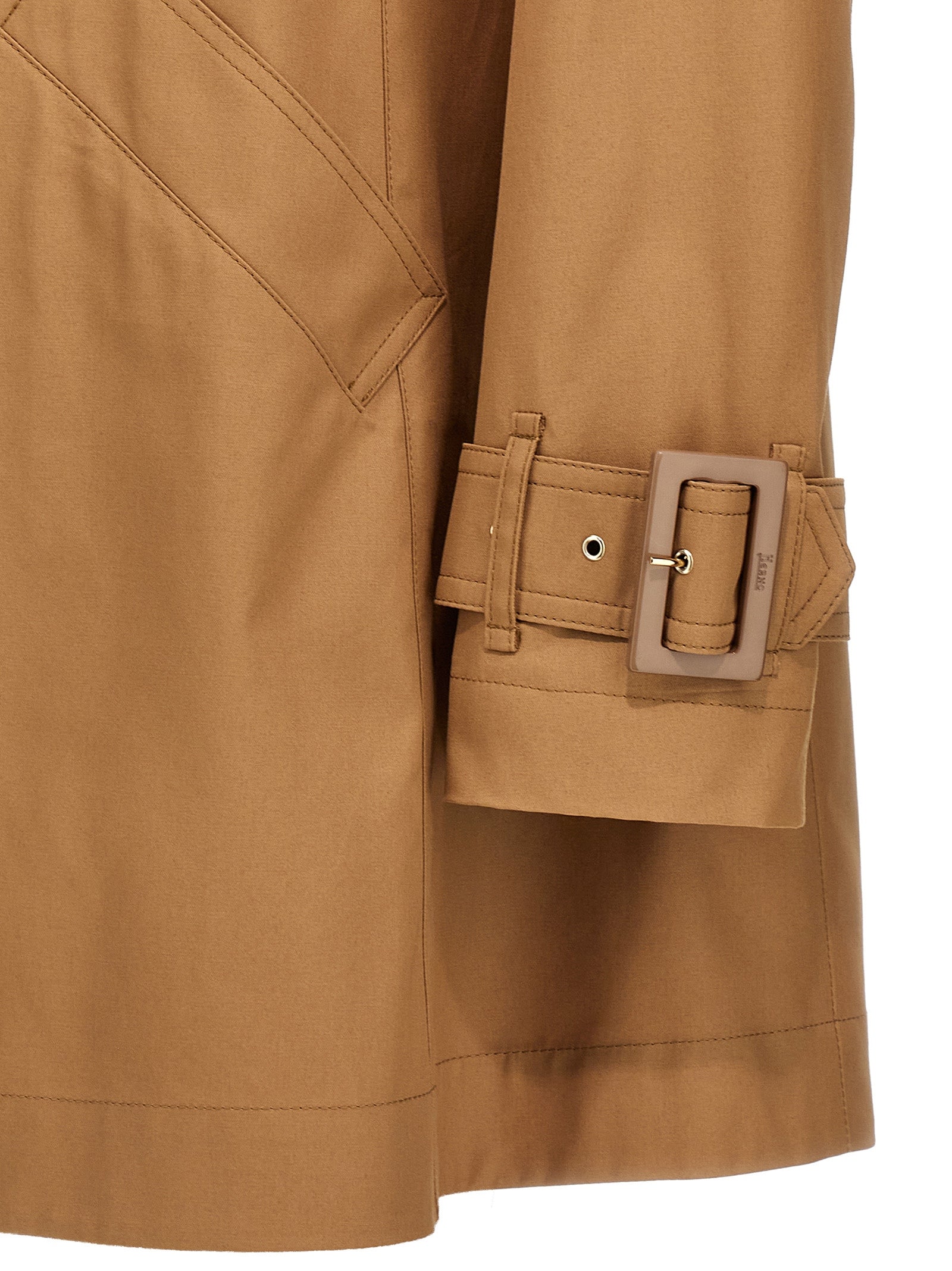 Short trench coat Brown Cotton Coats
