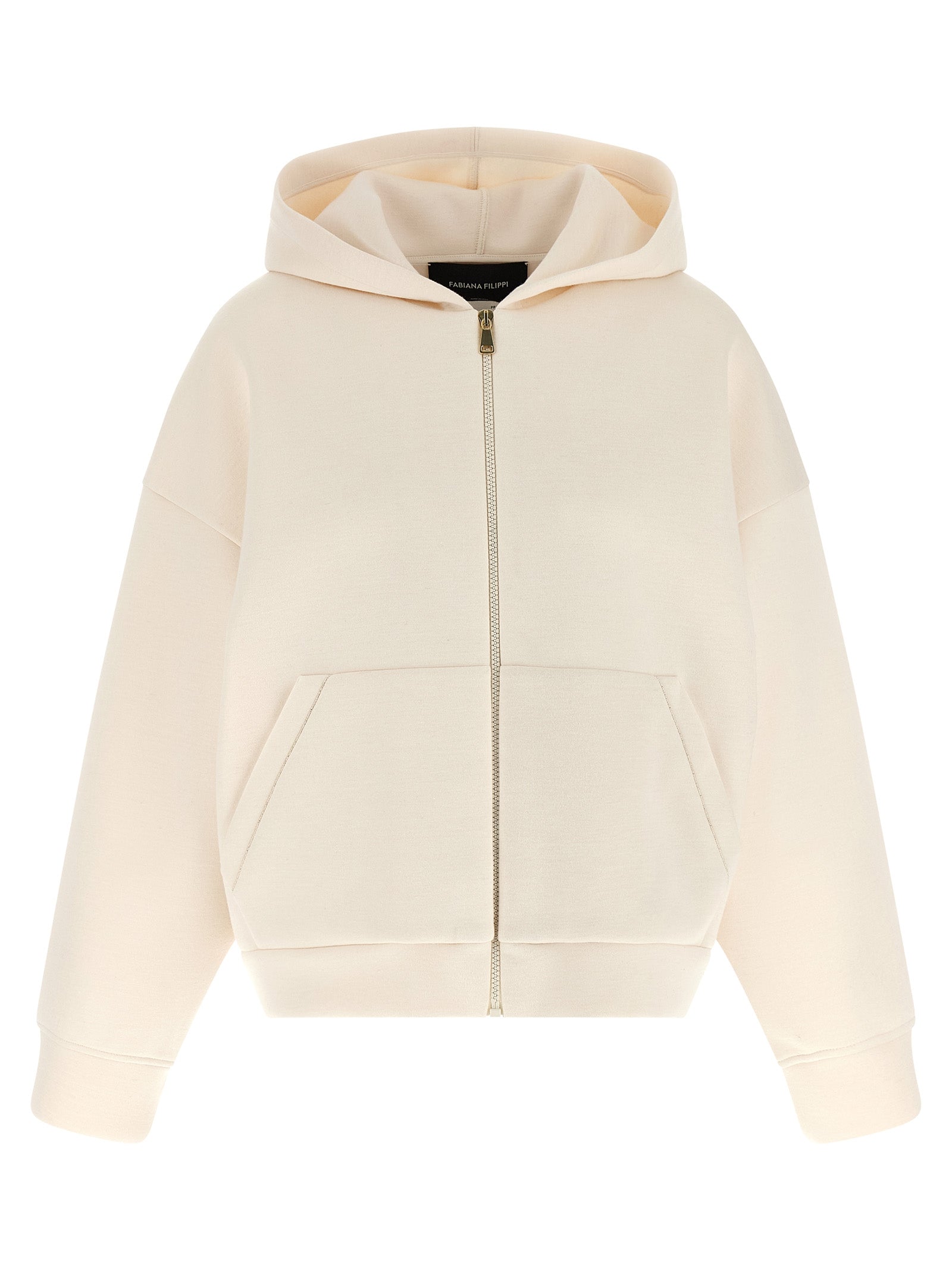 Scuba cashmere hoodie Beige Md Pu Ws Sweatshirt