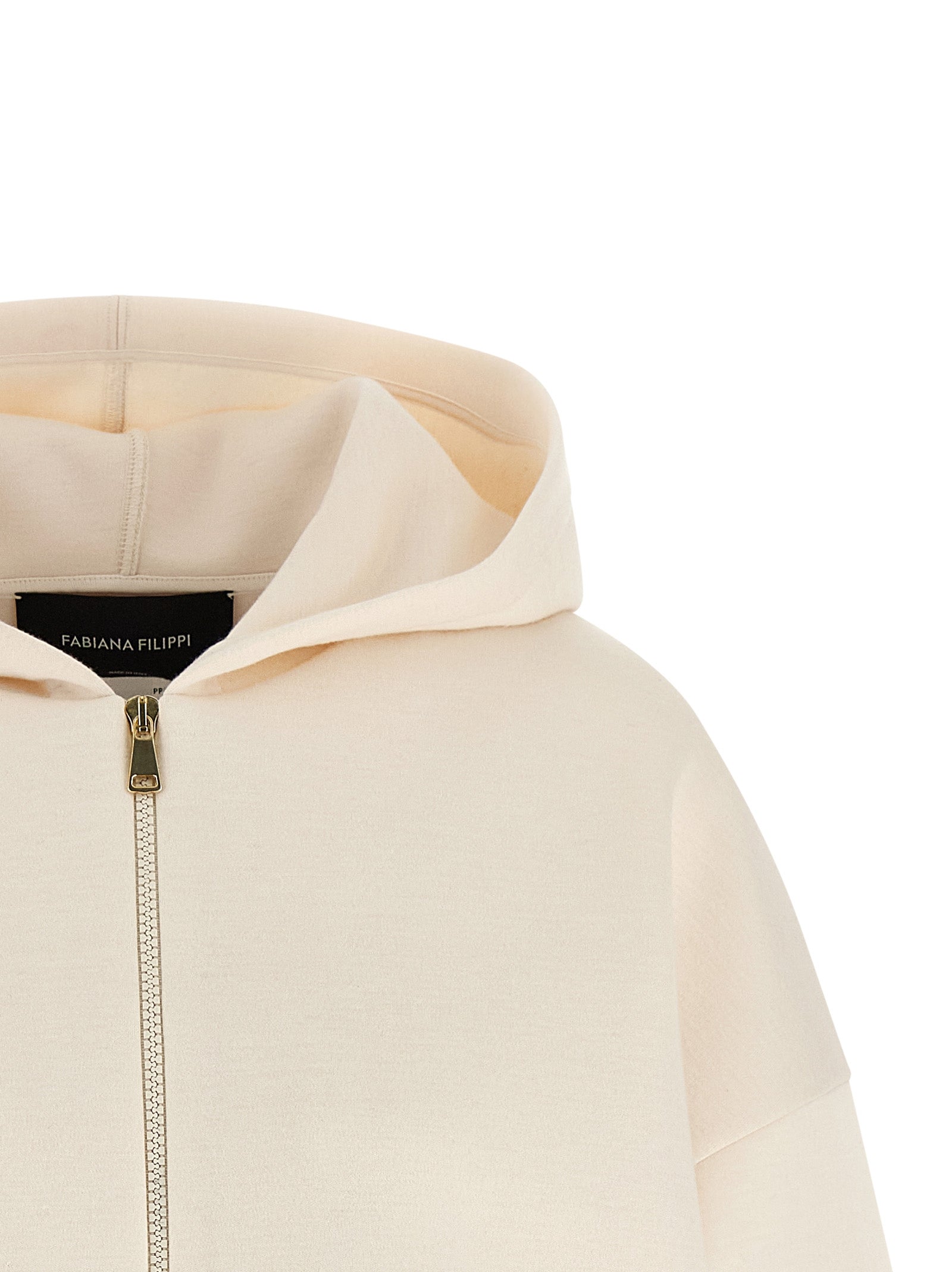 Scuba cashmere hoodie Beige Md Pu Ws Sweatshirt