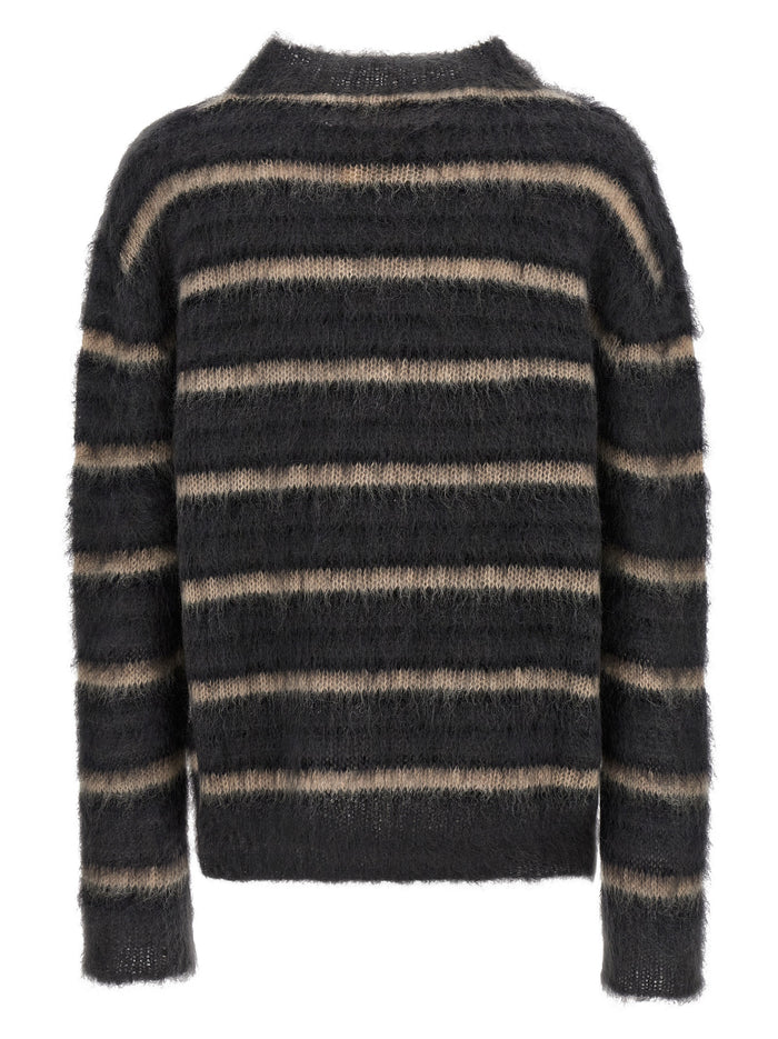 Striped sweater Gray Wm Pl Sweater, Cardigans