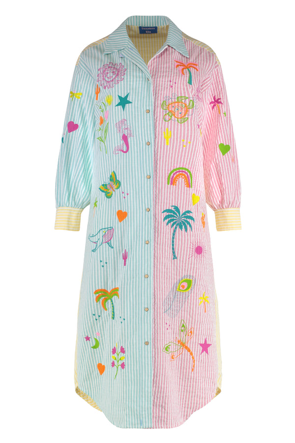 Giglio Oversize Shirtdress Cotton Dress