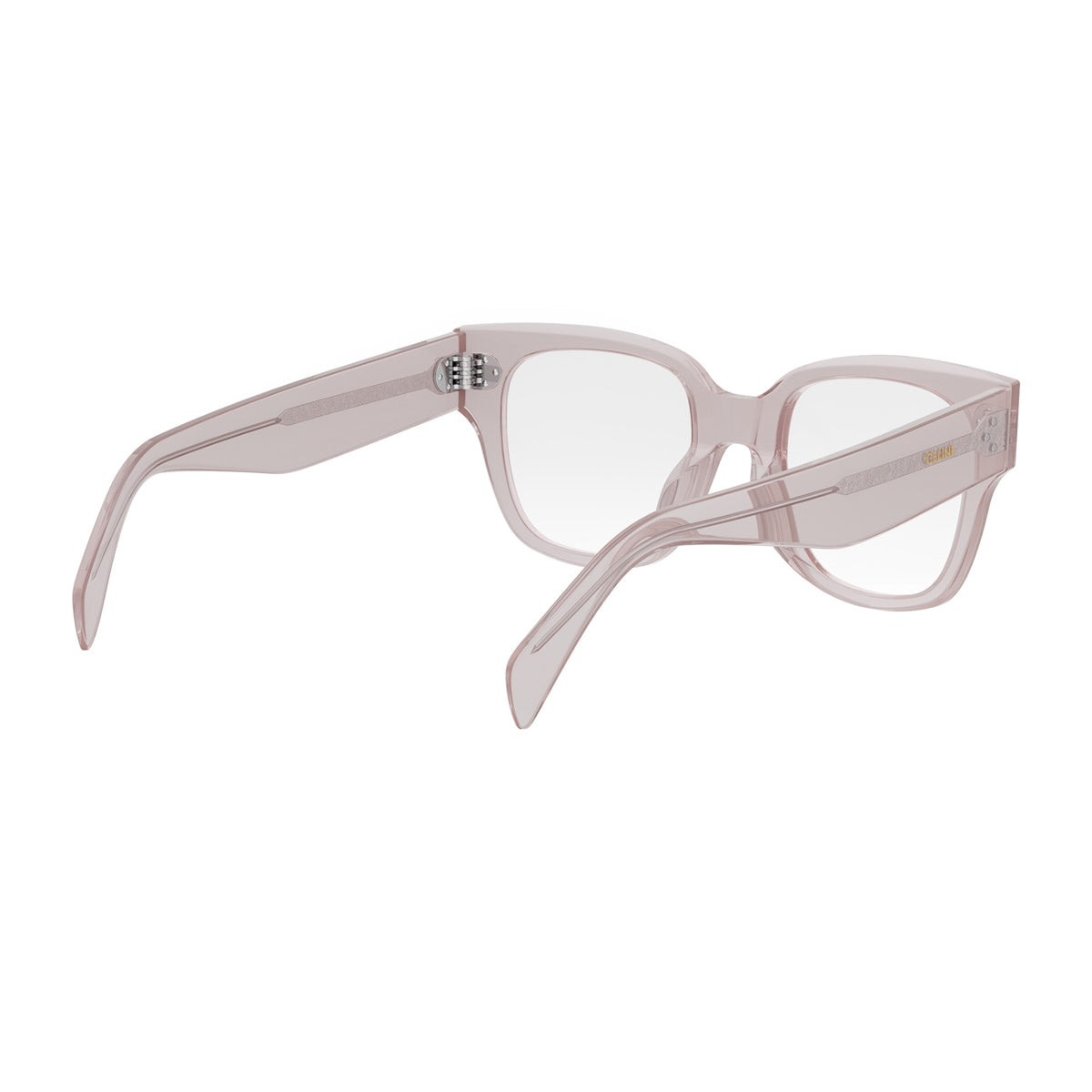 Celine CL50110U 3 Dots HD 072 Transparent Rose Rosa Acetate Occhiali Da Vista