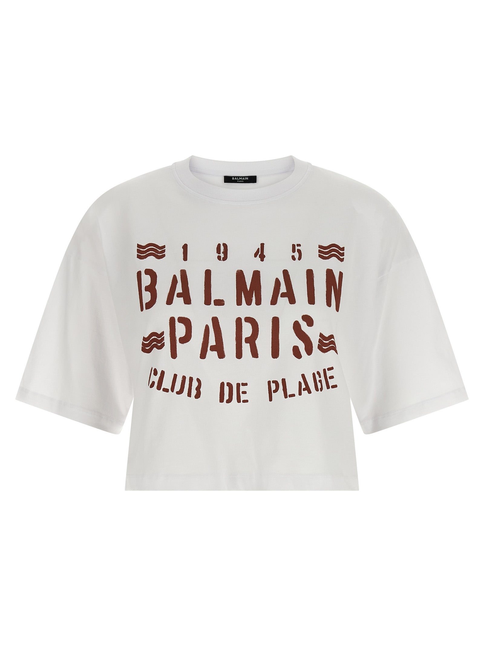 Plage print T-shirt White Cotton