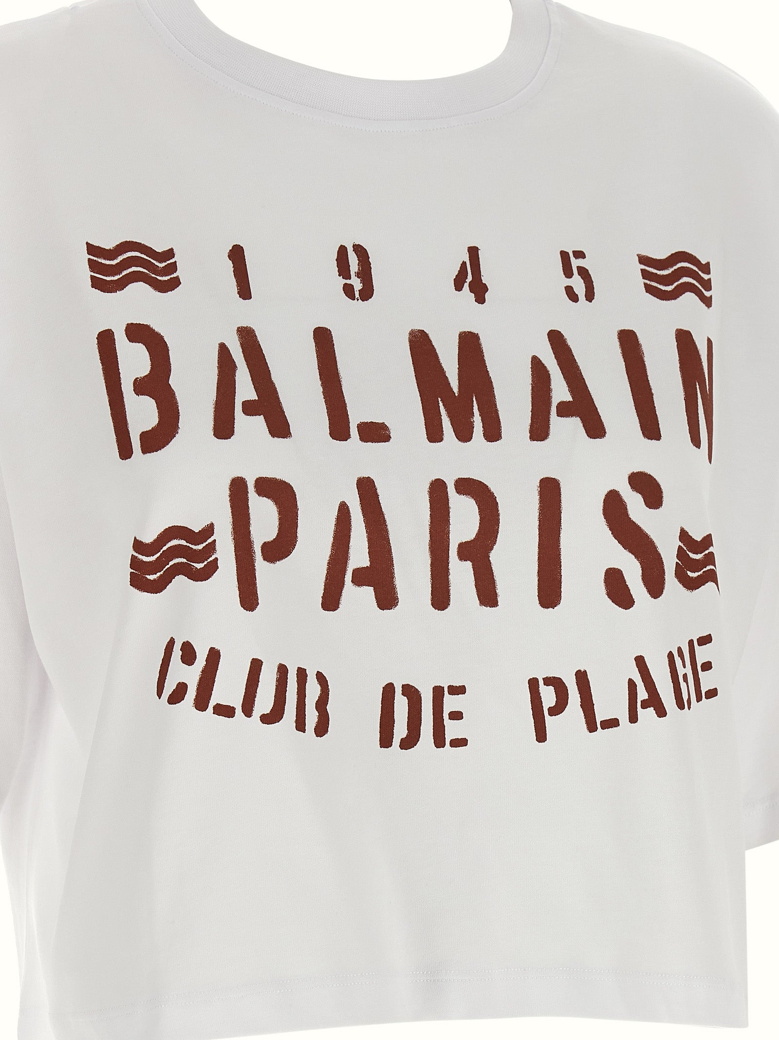 Plage print T-shirt White Cotton