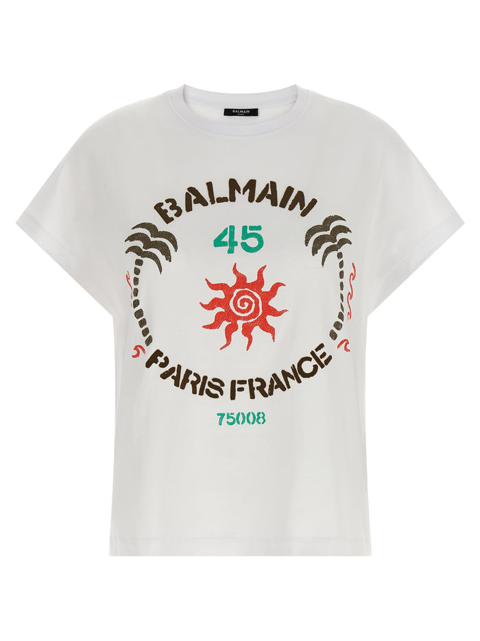 Club 45 print T-shirt White Cotton