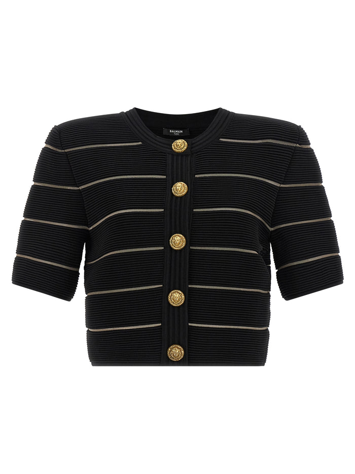 Cropped cardigan Black Sweater, Cardigans