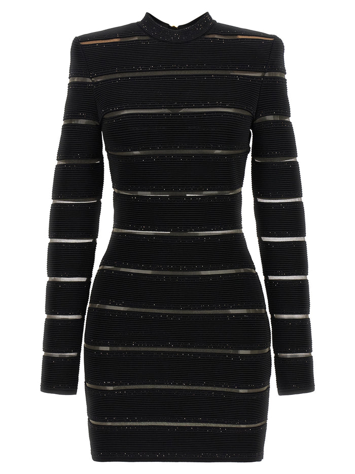 Bodycon dress Black Viscose Polyamide Elastane