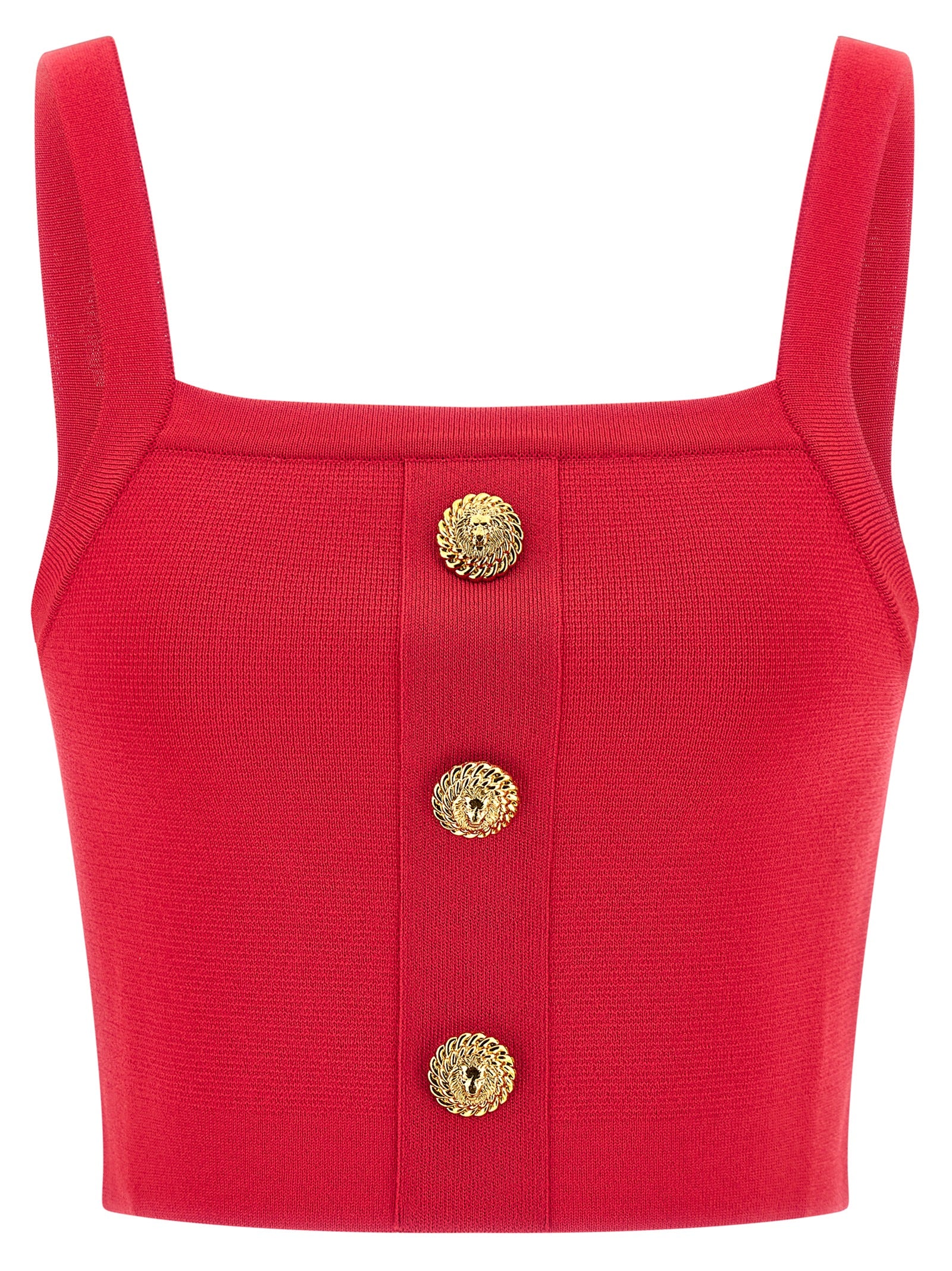 Top 3 buttons Fuchsia Viscose Tops
