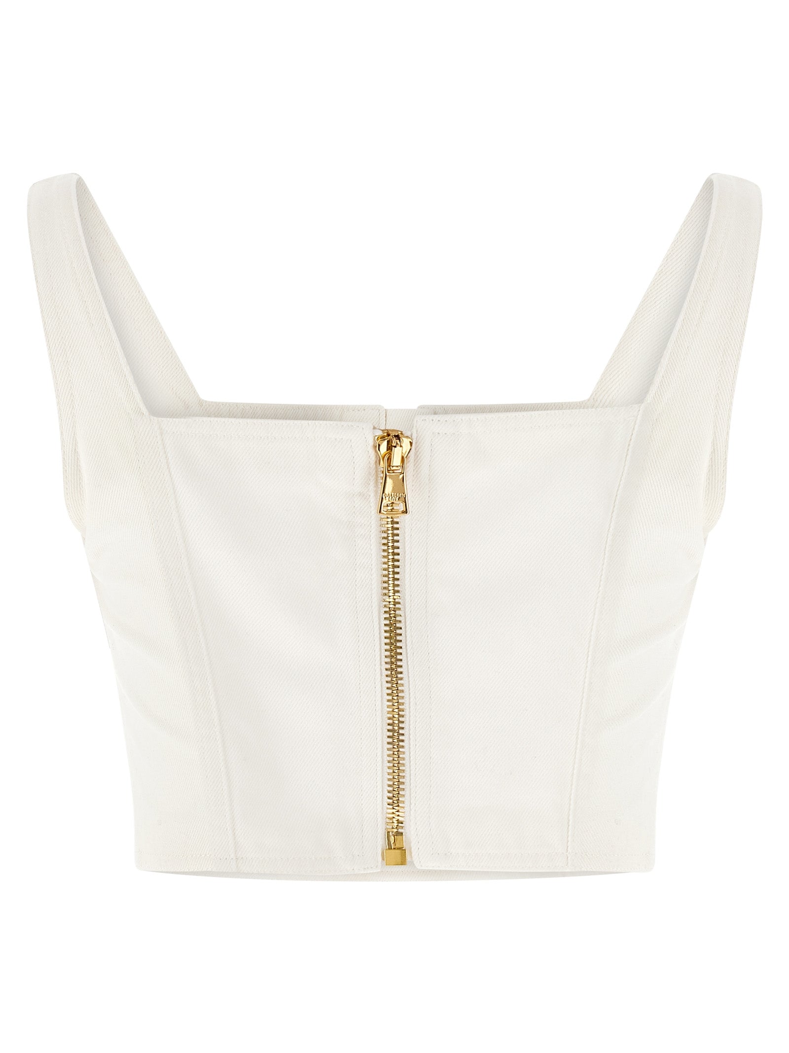 Button top White Cotton Tops