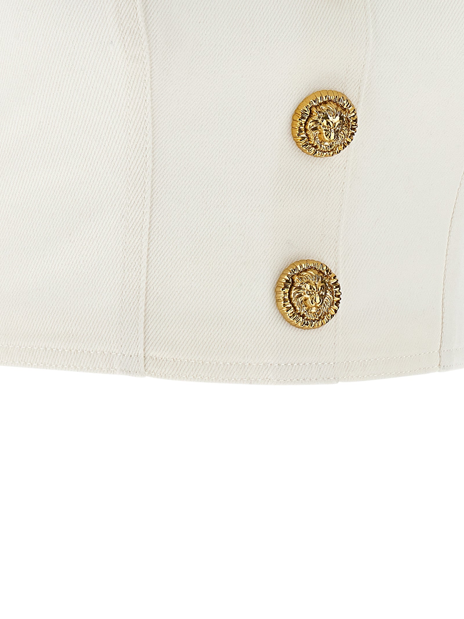 Button top White Cotton Tops