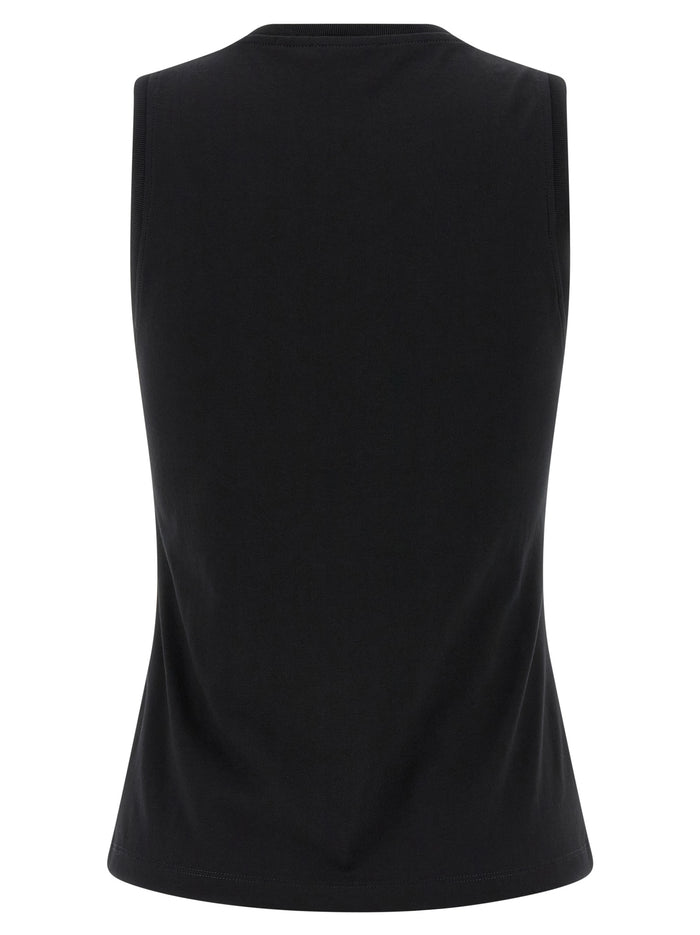 Balmain Paris print top Black Cotton Tops