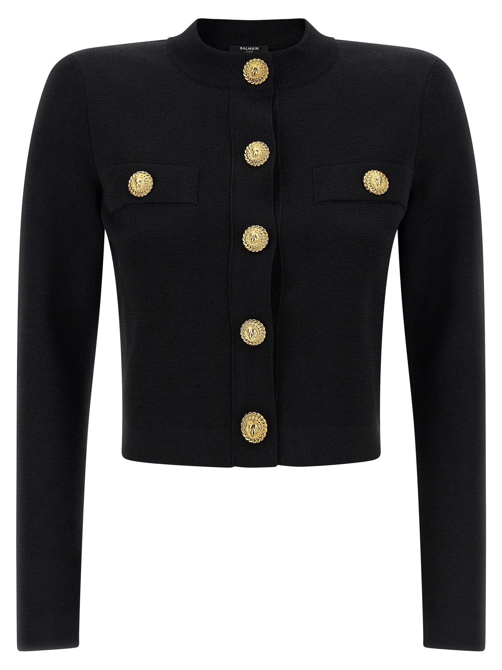 Cropped cardigan Black Viscose Sweater, Cardigans