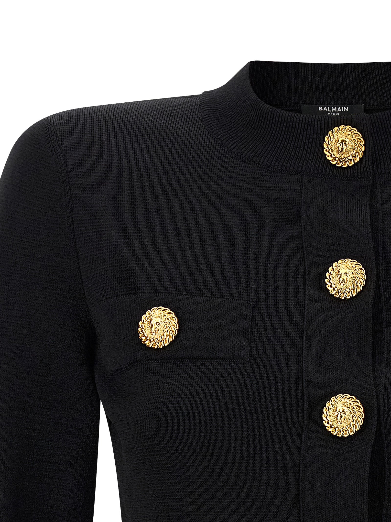 Cropped cardigan Black Viscose Sweater, Cardigans