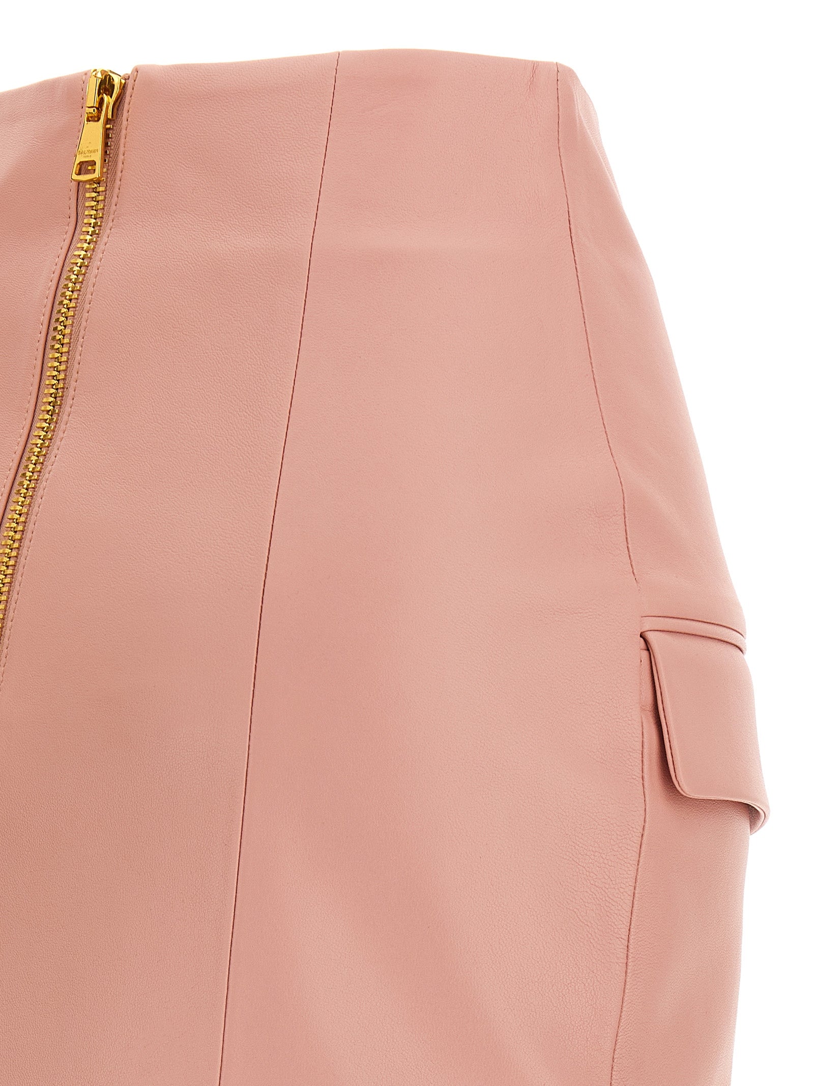 Testa di leone skirt Pink Lamb Leather (ovis Aries)