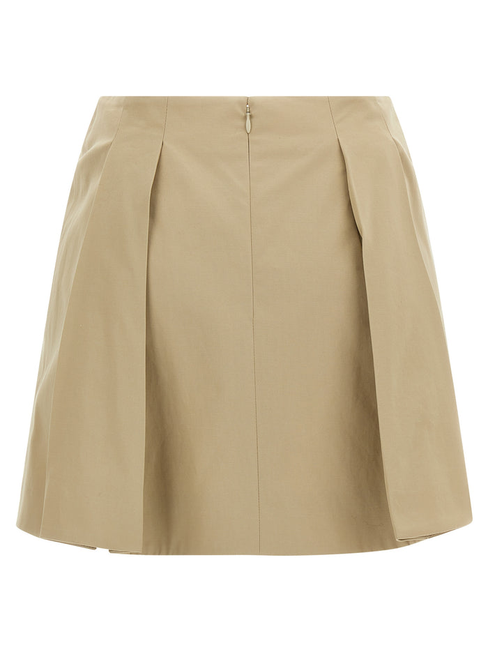 Chain skirt Beige Cotton