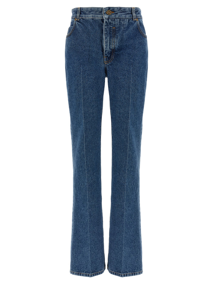 Embroidery jeans Blue Cotton