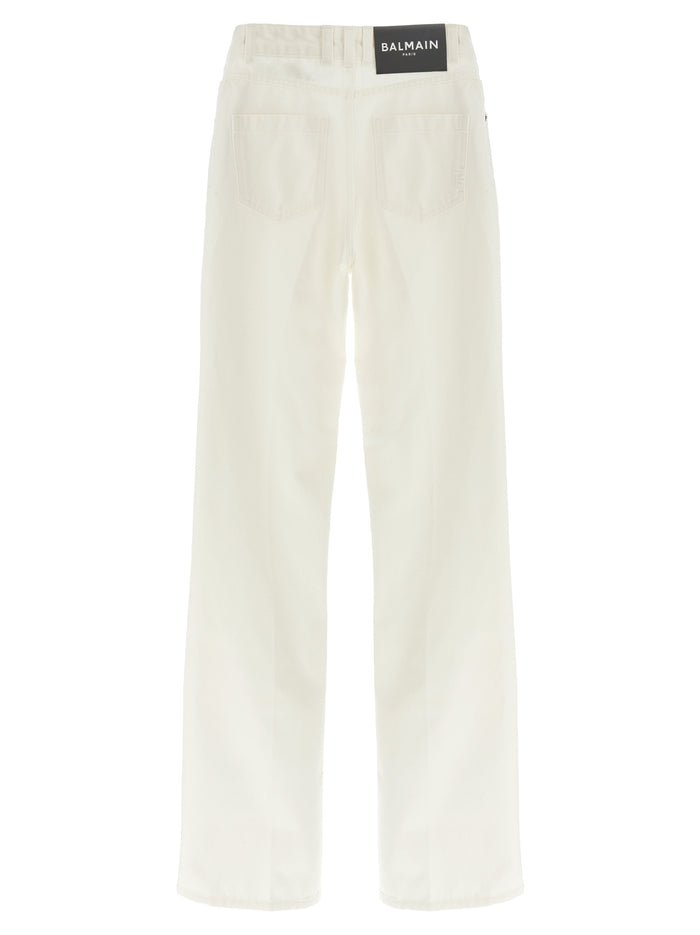 Embroidery jeans White Cotton