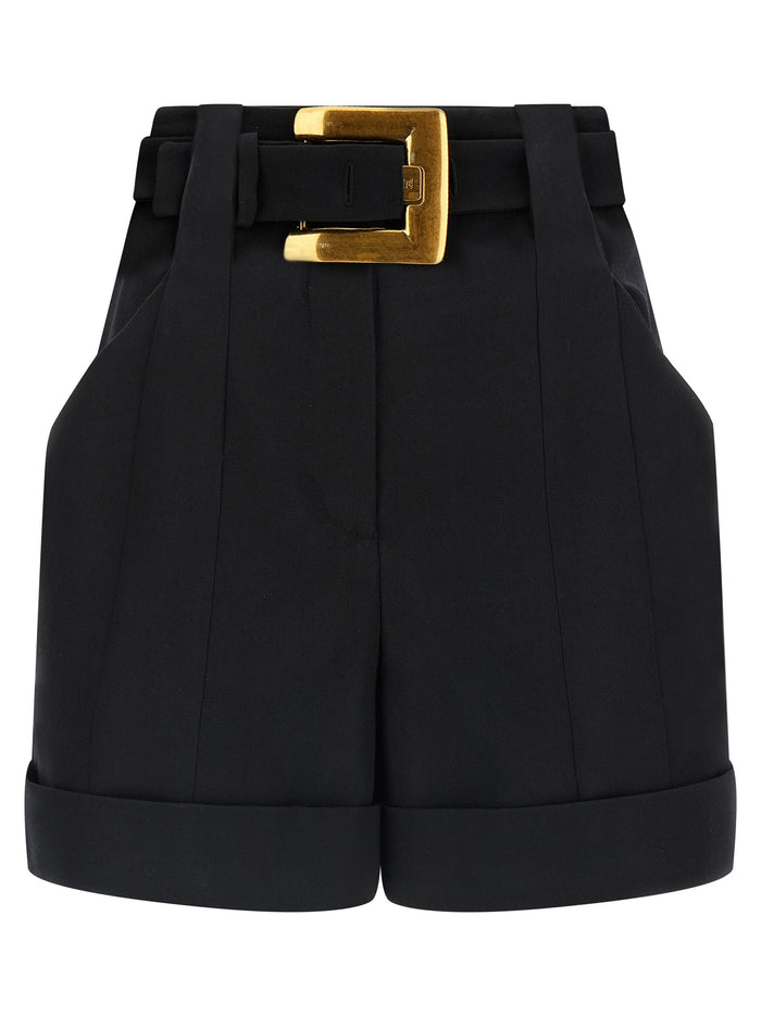 Anthem shorts Black Virgin Wool Bermuda