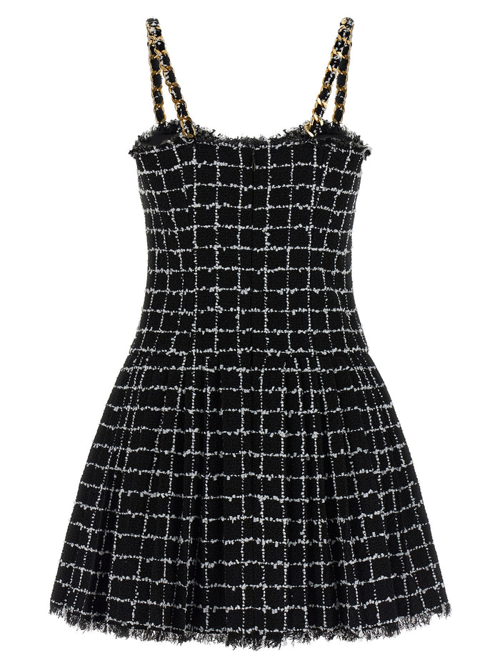 Tweed dress Black Polyamide Cotton Ac