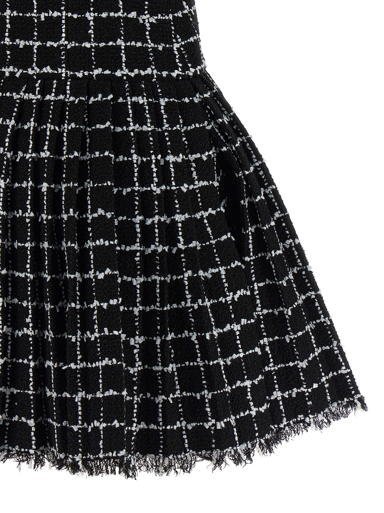 Tweed dress Black Polyamide Cotton Ac