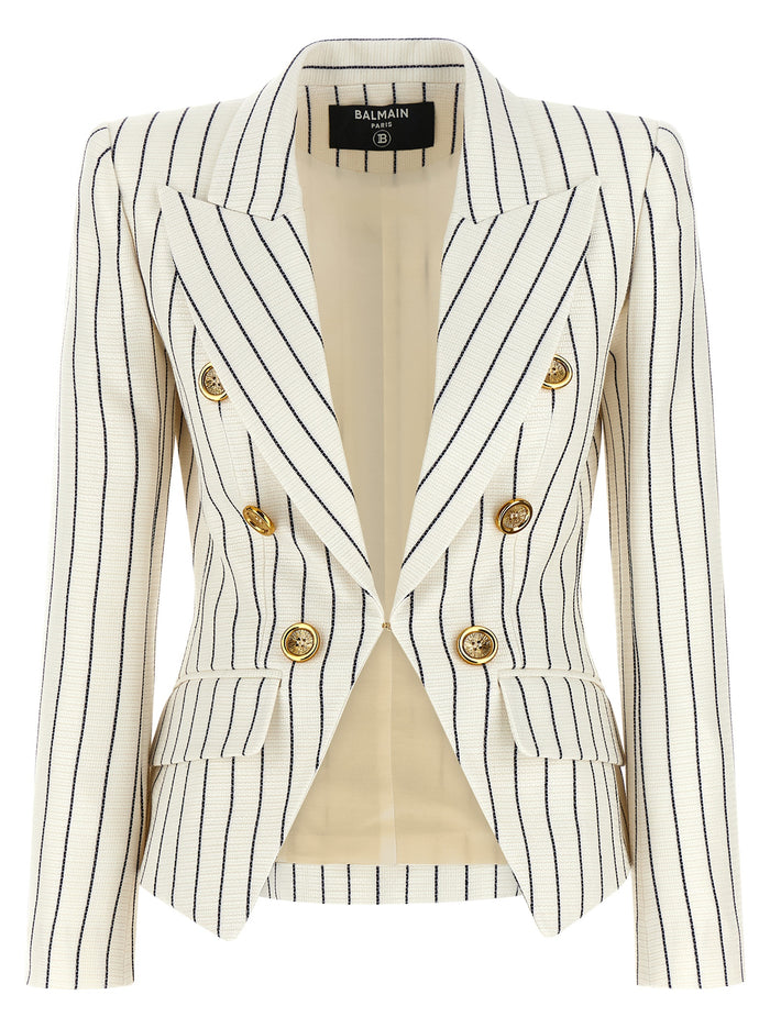 Couture Fili blazer Blue Viscose Linen Blazer, Suits