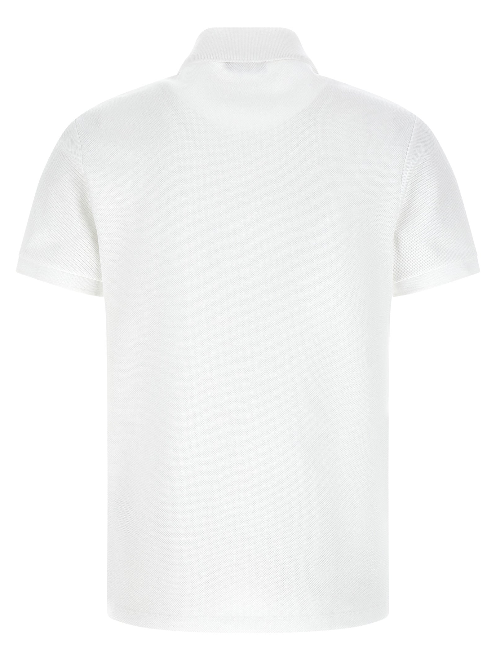 Embroidery polo shirt White/black Cotton