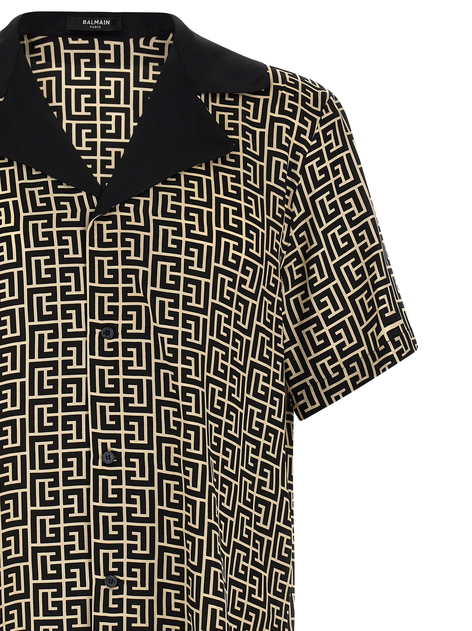Monogram shirt White/black Viscose Shirt, Blouse