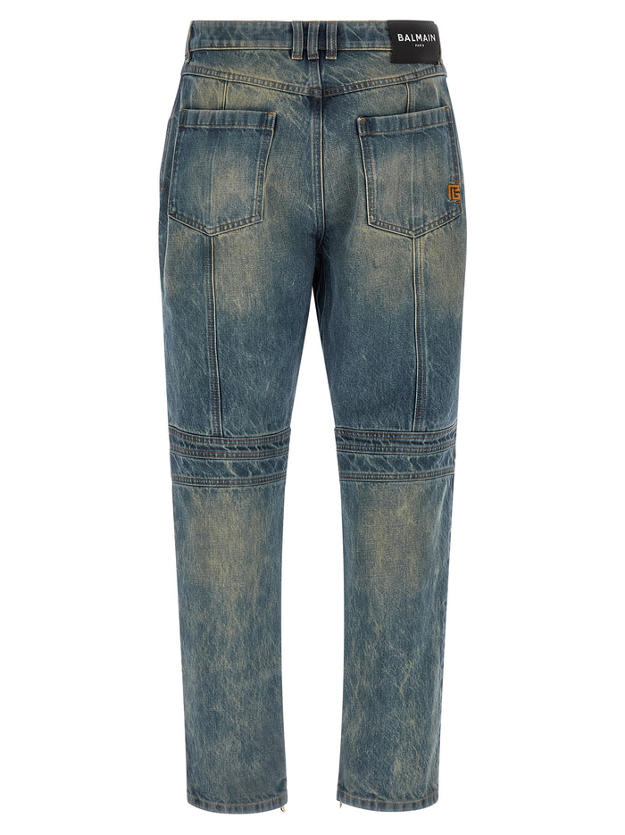 Biker jeans Blue Cotton